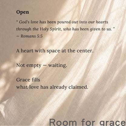 Room for graceGrace CZ Open Heart 925 Silver Earrings