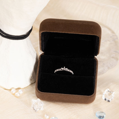 Crowned CZ Crown 925 Silver Ring