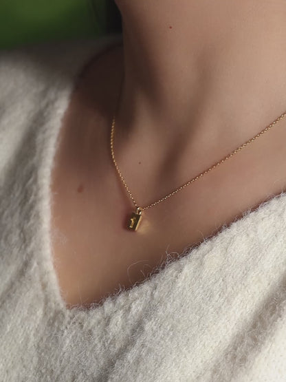 Glory Gold Vermeil Cross Tag Necklace